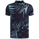 Under Armour Boys Matchplay Printed Polo Shirt - Midnight Navy/Blue Haze/White