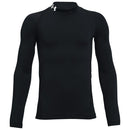 Under Armour Youth Coldgear Armour Mock Long Sleeve - Black/White