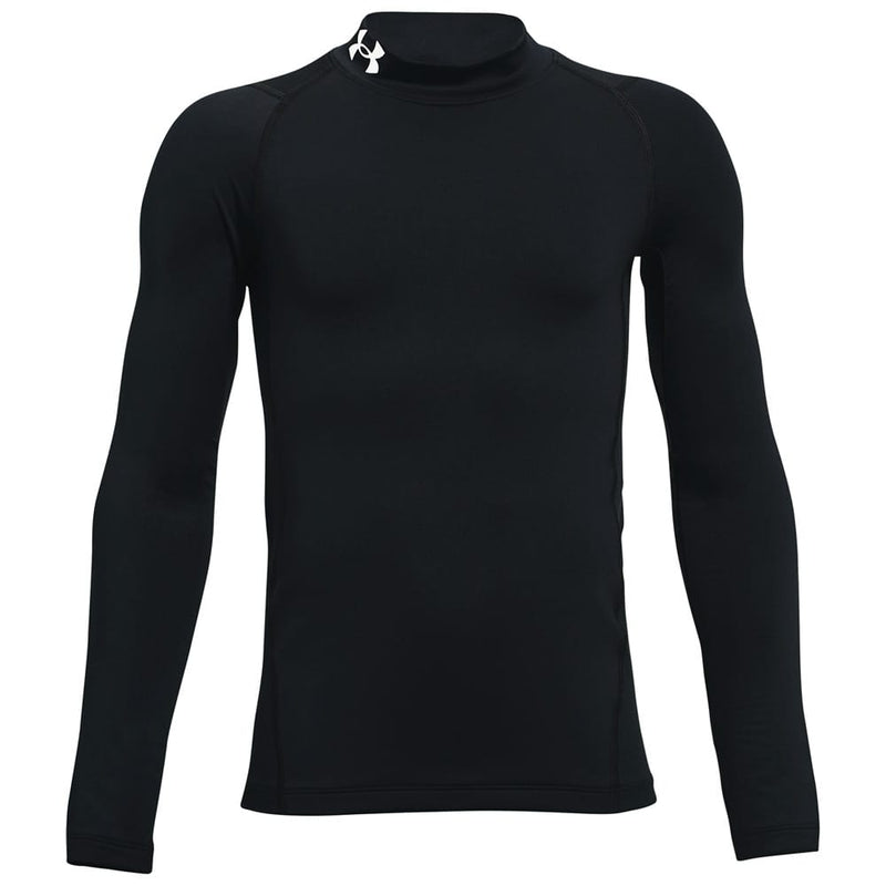 Under Armour Youth Coldgear Armour Mock Long Sleeve - Black/White