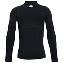 Under Armour Youth Coldgear Armour Mock Long Sleeve - Black/White