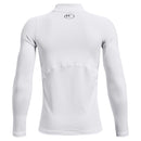Under Armour Youth Coldgear Armour Mock Long Sleeve - White/Black