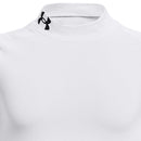 Under Armour Youth Coldgear Armour Mock Long Sleeve - White/Black