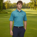 Under Armour Playoff Jacquard Polo Shirt - Boundless Blue/Midnight Navy
