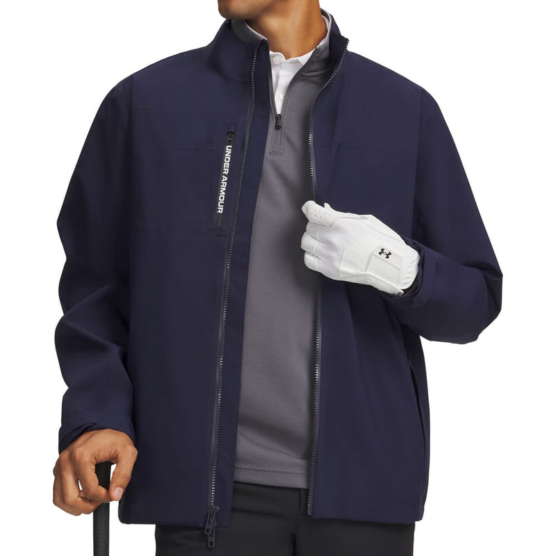 Under Armour Drive Pro Waterproof Jacket - Midnight Navy/White