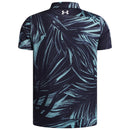 Under Armour Boys Matchplay Printed Polo Shirt - Midnight Navy/Blue Haze/White
