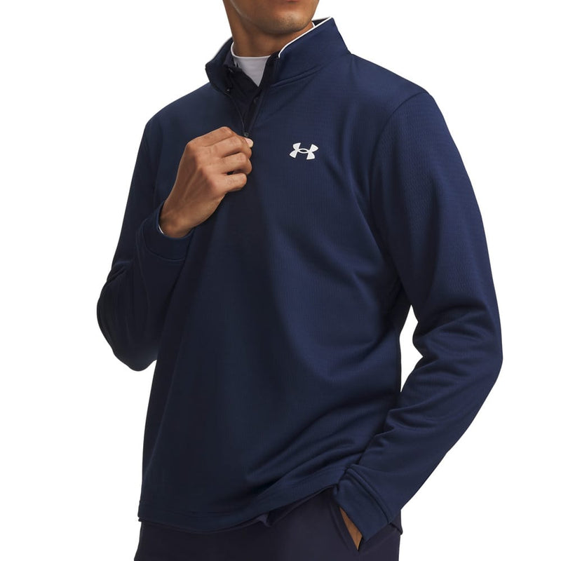 Under Armour Matchplay 1/4 Zip Top - Academy/White