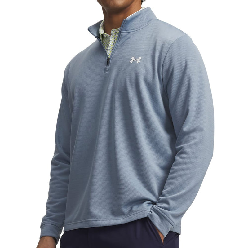 Under Armour Matchplay 1/4 Zip Top - Blue Wind/White