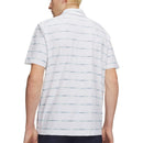 Under Armour Drive Chill Printed Polo Shirt - White/Blue Haze/Midnight Navy
