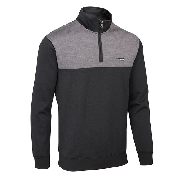 Stuburt Pro-Sport Zip Neck Performance Sweater - Black