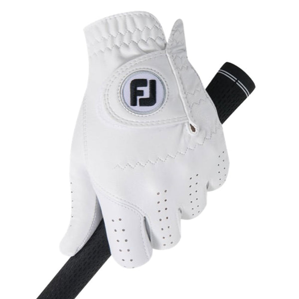 FootJoy CabrettaSof Leather Golf Glove - White