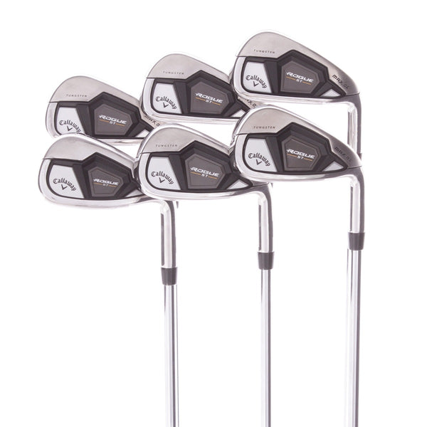 Callaway ROGUE ST MAX OS Steel Men's Right Hand Irons 5-PW Stiff - TRUE TEMPER ELEVATE MPH