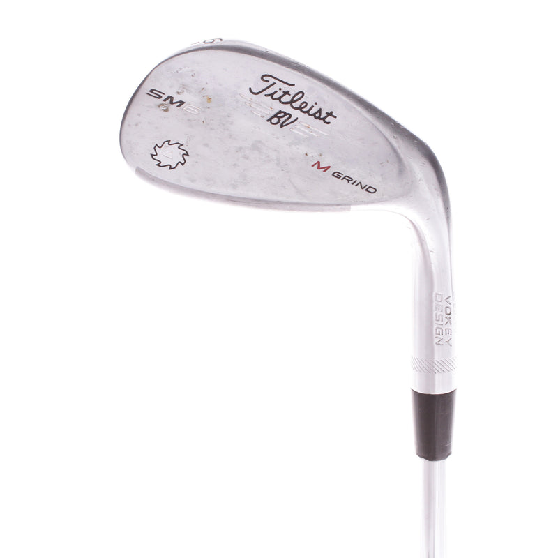 Titleist SM6 Steel Men's Right Hand Sand Wedge 56 Degree 8 Bounce M Grind Wedge Flex - Titleist Vokey Design BV