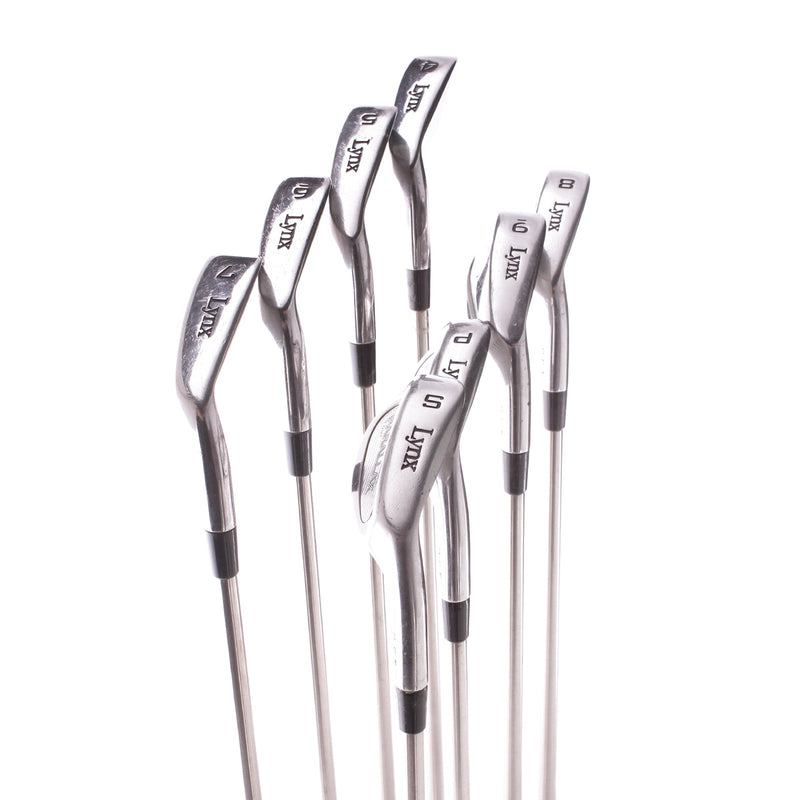 Lynx Parallax Tour Steel Men's Right Irons 4-SW Regular - True temper Black Gold