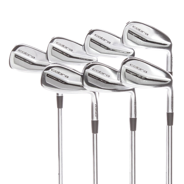 Cobra Forged Tec-X Steel Mens Right Hand Irons 5-GW Stiff - KBS Tour Lite
