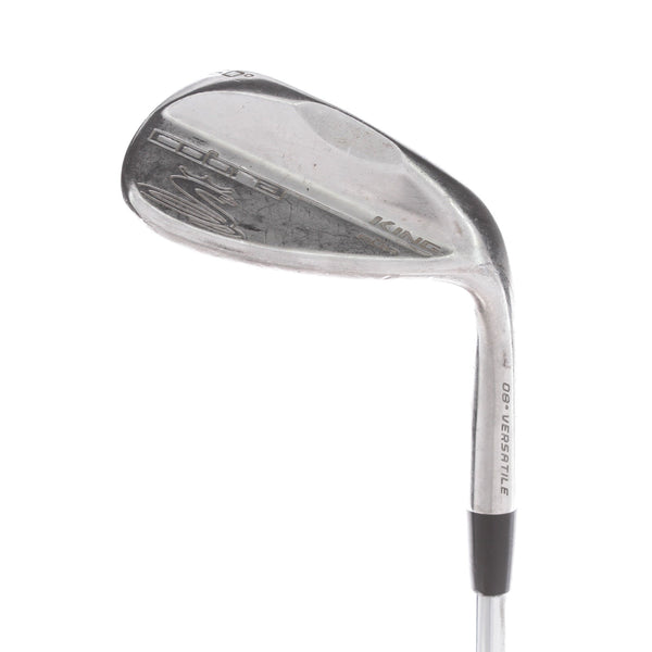 Cobra King Pur Steel Mens Right Hand Lob Wedge 60* 8 Bounce S Grind Wedge Flex - Cobra Steel