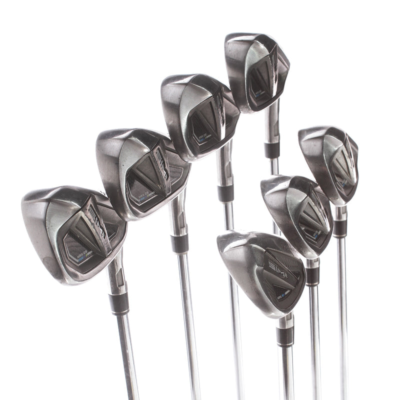 TaylorMade Sim Max os Steel Mens Right Hand Irons 5-GW Regular - KBS Max mt 85g