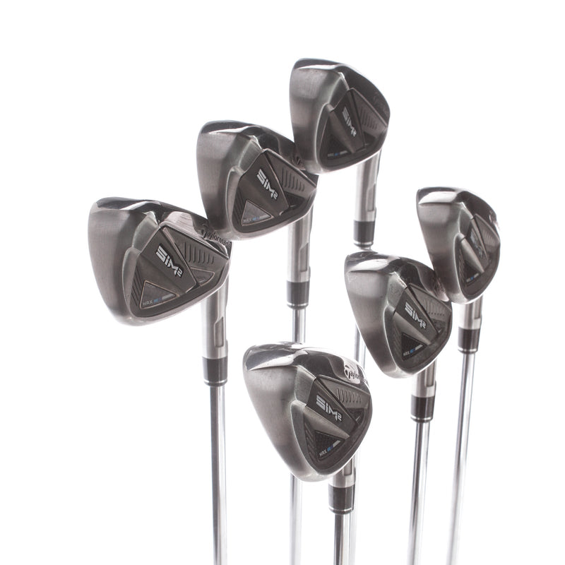 TaylorMade Sim 2 Max Steel Mens Right Hand Irons 5-PW Regular - KBS Max mt 85g