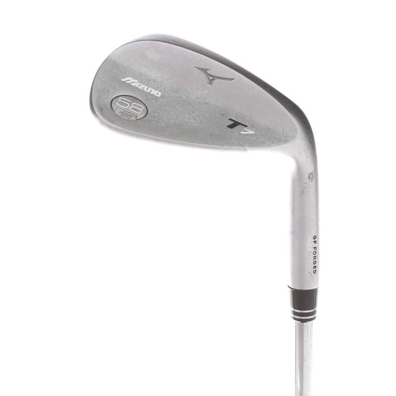 Mizuno T7 Steel Mens Right Hand Lob Wedge 58* 12 Bounce Wedge Flex - KBS Wedge