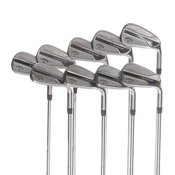 Callaway AI Smoke Steel Mens Right Hand Irons 5-GW+SW 10 Bounce Stiff - Dynamic Gold Mid 115