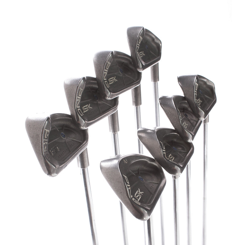Ping ISI.K Steel Mens Right Hand Irons 5-LW Blue Dot 1* Upright Regular - Cushin jz