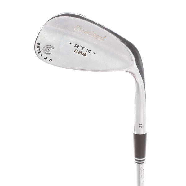 Cleveland RTX-588 Steel Mens Right Hand Gap Wedge 50* 10 Bounce S Grind Wedge Flex - Dynamic Gold