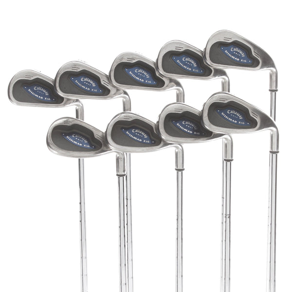 Callaway Steelhead x16 Steel Mens Right Hand Irons 3-SW Senior - Callaway X16 Ultra Lite