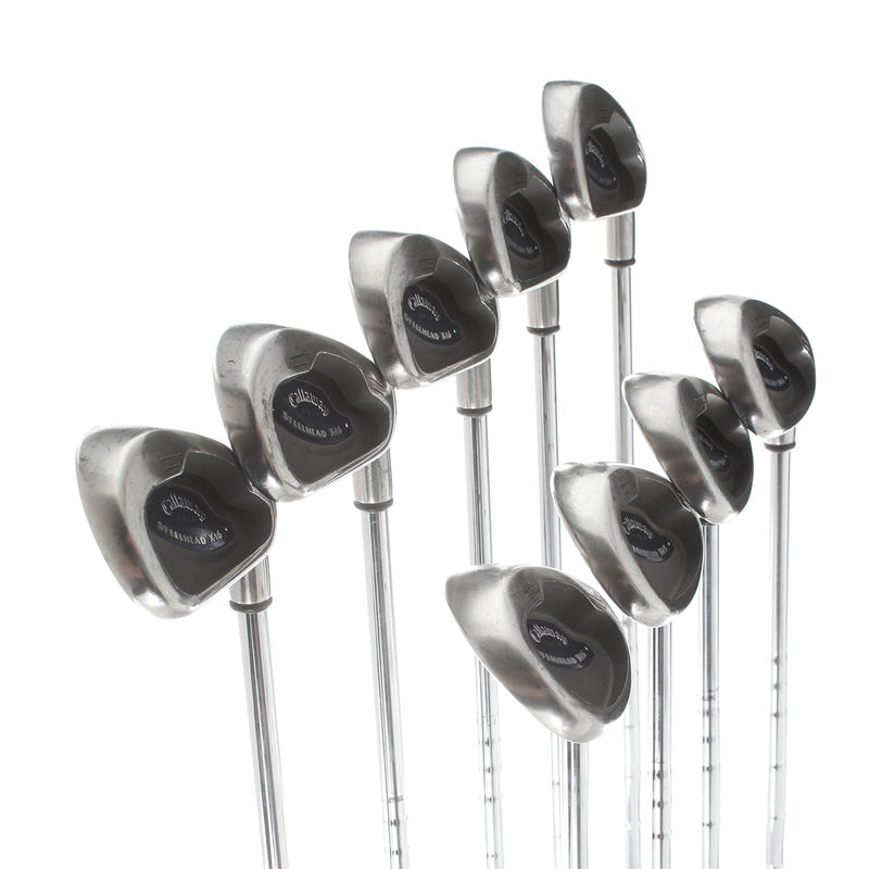 Callaway Steelhead x16 Steel Mens Right Hand Irons 3-SW Senior - Callaway X16 Ultra Lite