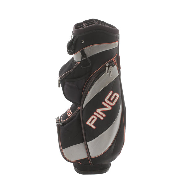 Ping Ping Cart Bag - Black/Gray/Red