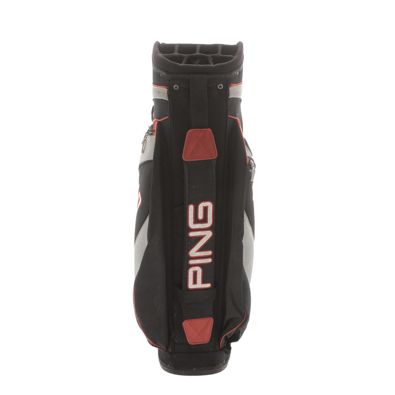 Ping Ping Cart Bag - Black/Gray/Red