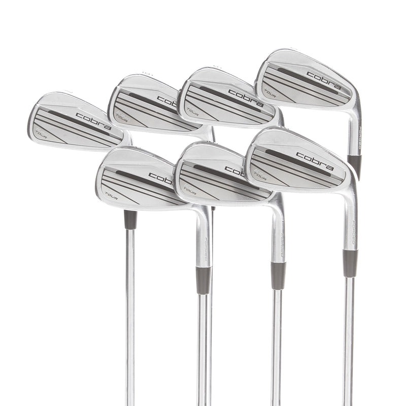 Cobra King Tour Steel Mens Right Hand Irons 4-PW +0.5" Stiff - $-Taper Lite