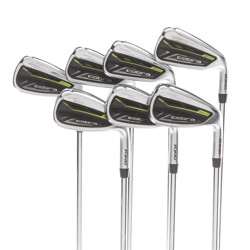 Cobra Rad Speed Steel Mens Right Hand Irons 5-GW Regular - KBS-Tour 90 g