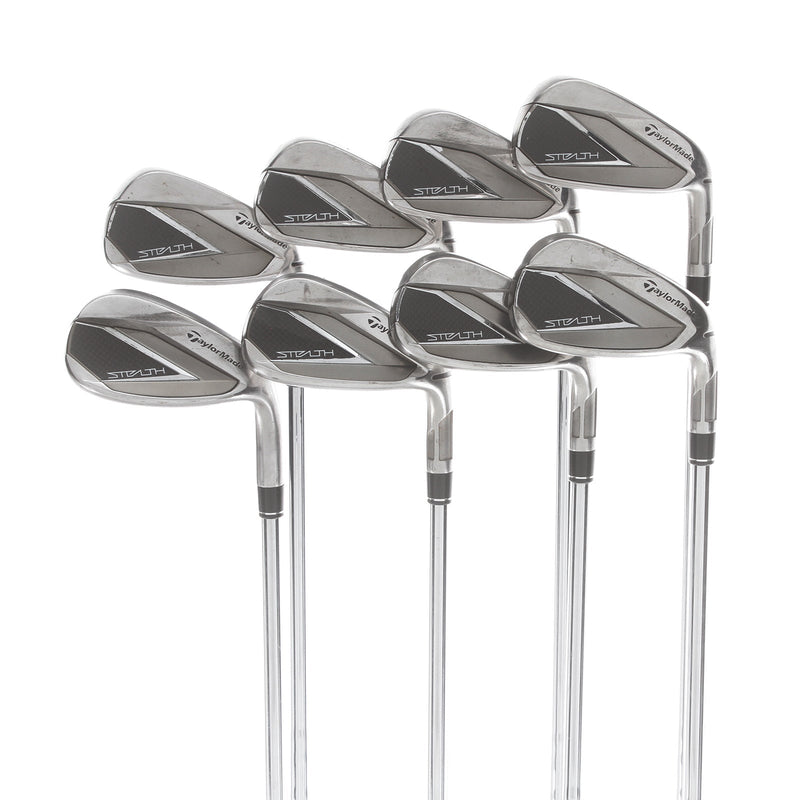TaylorMade Stealth Steel Mens Right Hand Irons 5-GW+SW Stiff - KBS Max MT 85g