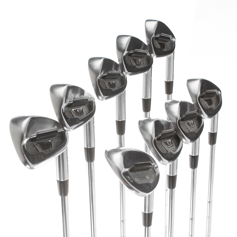 Ping S57 Steel Mens Right Hand Irons 3-SW +0.5" White Dot Stiff - PING