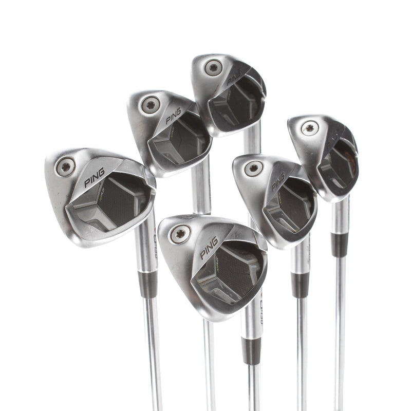 Ping G-430 Steel Mens Right Hand Irons 6-PW+GW Red Dot 1* Flat Regular - AWT 2.0 85 g