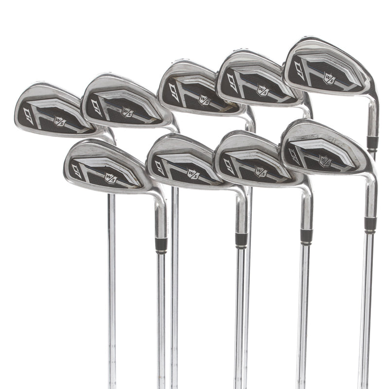 Wilson D-7 Steel Mens Right Hand Irons4-PW-AW-SW Regular - KBS 80g