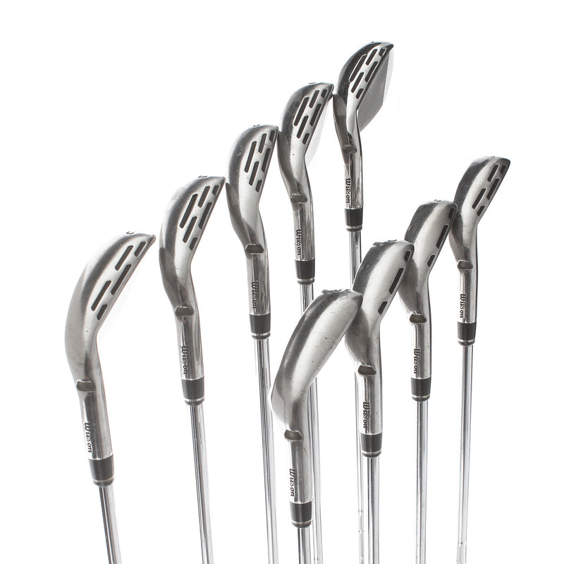 Wilson D-7 Steel Mens Right Hand Irons4-PW-AW-SW Regular - KBS 80g