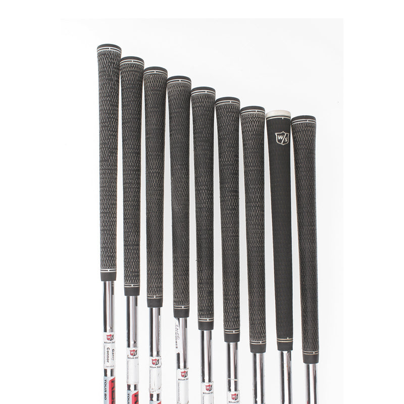 Wilson D-7 Steel Mens Right Hand Irons4-PW-AW-SW Regular - KBS 80g