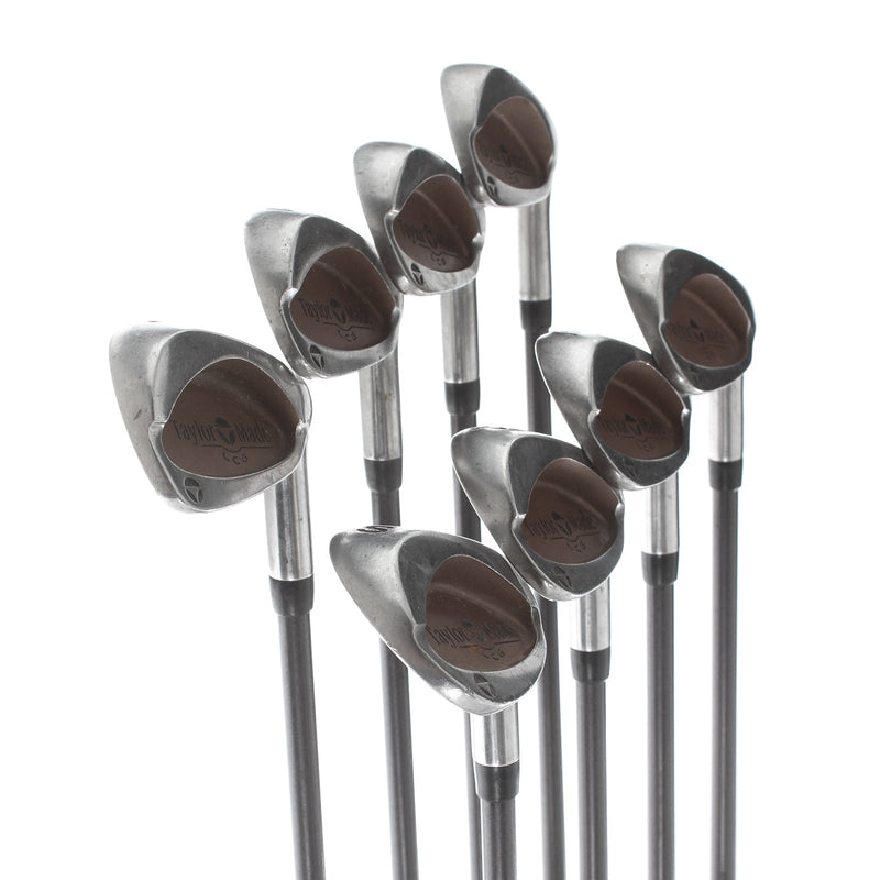 TaylorMade Burner lcg Graphite Mens Right Hand Irons 4-SW Regular - Bubble 2 shaft 80g