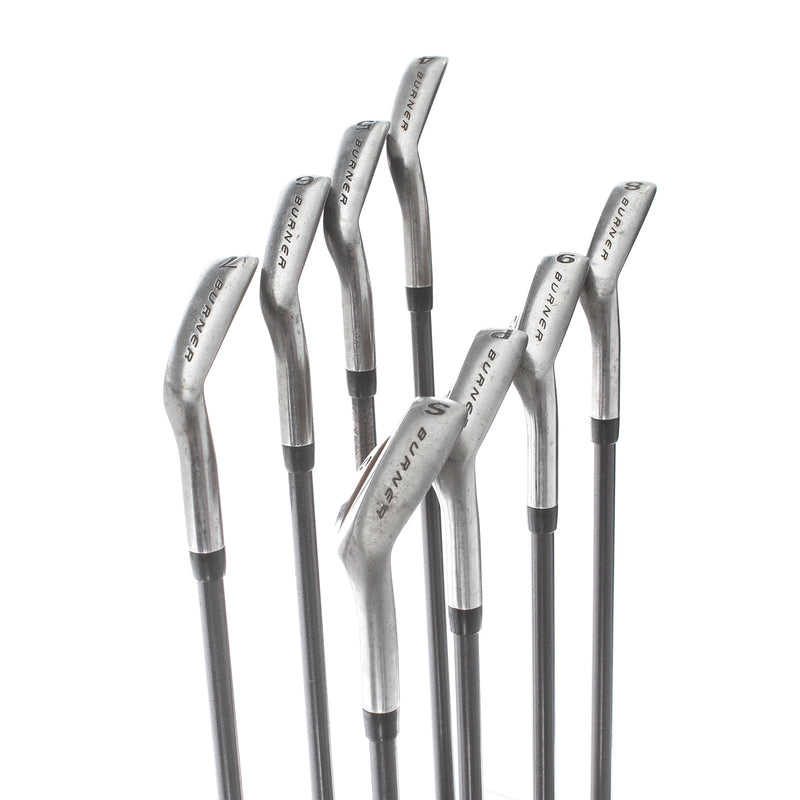 TaylorMade Burner lcg Graphite Mens Right Hand Irons 4-SW Regular - Bubble 2 shaft 80g