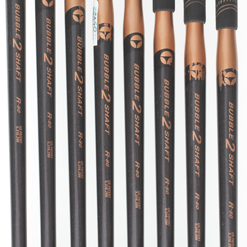 TaylorMade Burner lcg Graphite Mens Right Hand Irons 4-SW Regular - Bubble 2 shaft 80g