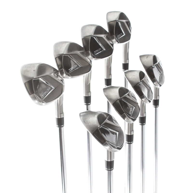 TaylorMade Stealth Steel Mens Right Hand Irons 5-GW+SW Stiff - Dynamic Gold 105 S300