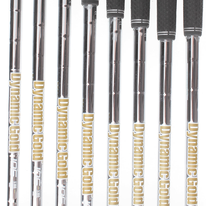 TaylorMade Stealth Steel Mens Right Hand Irons 5-GW+SW Stiff - Dynamic Gold 105 S300