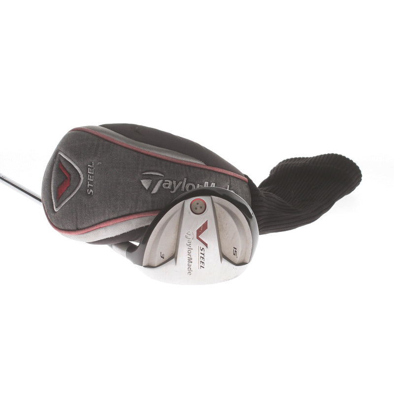TaylorMade V-Steel Steel Mens Right Hand Fairway 3 Wood 15* Regular - Dynamic Lite