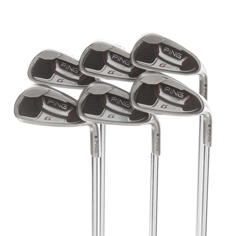 Ping G20 Steel Mens Right Hand Irons 5-PW Black Dot Regular - CFS 85g