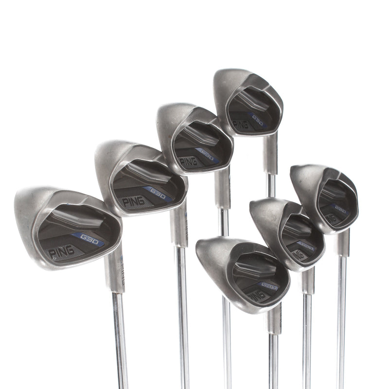 Ping G-30 Steel Mens Right Hand Irons 5-SW Blue Dot 1* Upright Regular - CFS Distance 85g