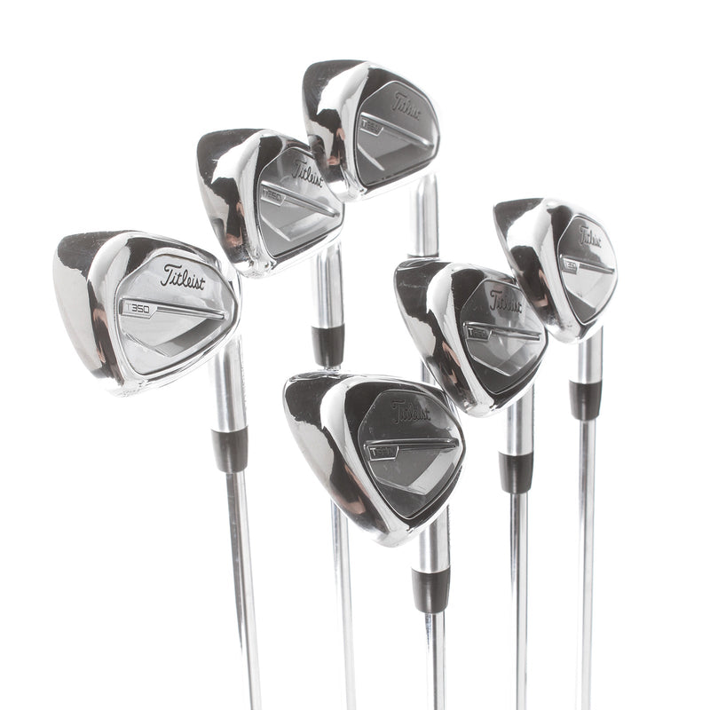 Titleist T-350 Steel Mens Right Hand Irons 6-PW+GW Stiff - Accra Steel105