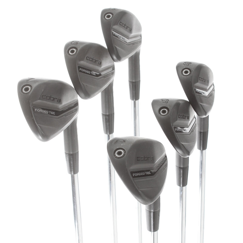 Cobra Forged Tec Black Steel Mens Right Hand Irons 5-PW Extra Stiff - $ Taper 130