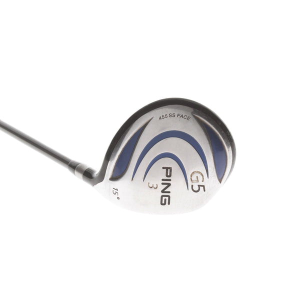Ping G5 Graphite Mens Right Hand Fairway 3 Wood 15* Senior - Ping tfc100
