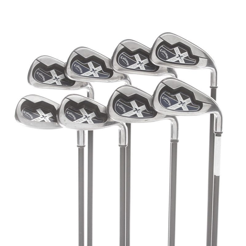 Callaway X18 Graphite Mens Right Hand Irons 4-SW Regular - Callaway system 75g
