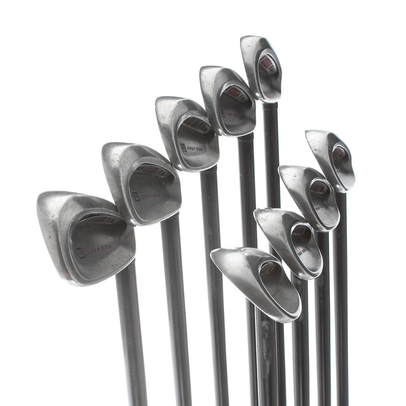 Wilson Deep Red Graphite Mens Right Hand Irons 3-SW Regular - Try-Ply